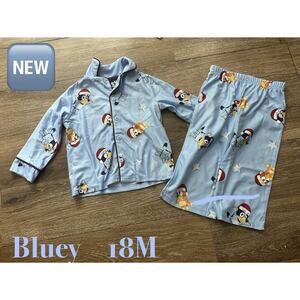 Bluey Boys 18M 2-Piece Pajamas Set NEW Holiday Christmas Winter Sleepwear